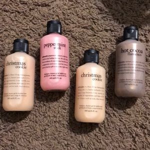 New Christmas favorites philosophy shower gel.